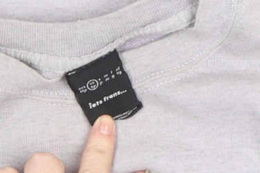 Tots Teams Women Grey Crop Pullover Sweatshirt Size M