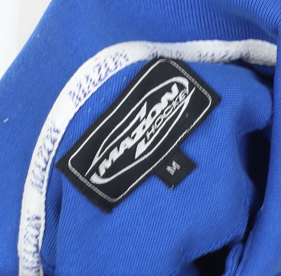 Mazon Hockey Men's Blue White Polo Shirt Size M Sports Top