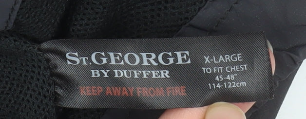 St. George by Duffer Black XL Women's Windbreaker Hooded Jacket