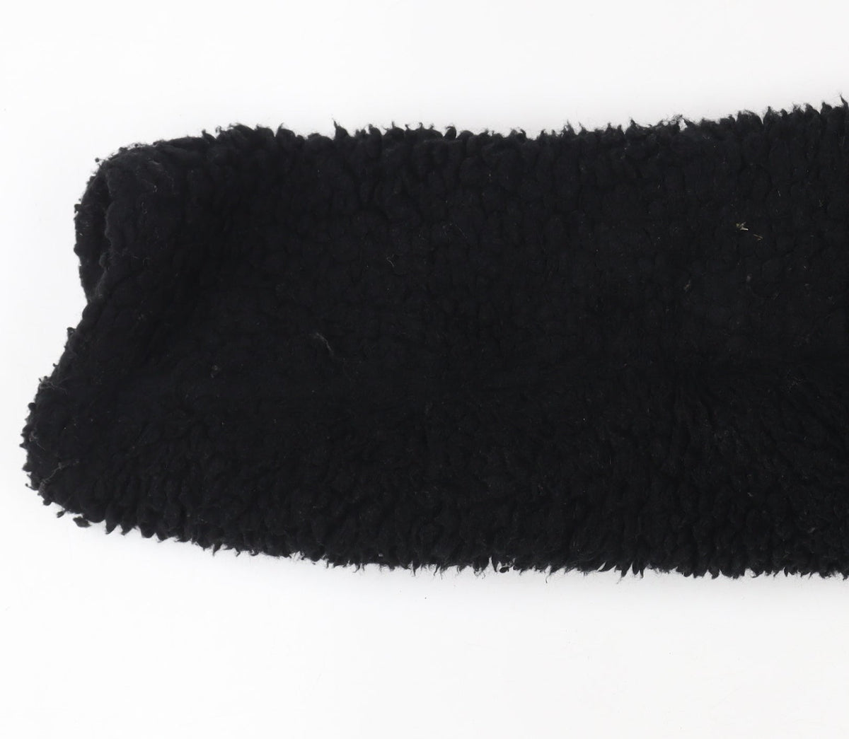 L.O.G.G. Womens Black Teddy Fleece Coat Size 10 Relaxed Fit Overcoat