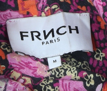 Frnch Paris Women’s Multicoloured Midi Shirt Dress M Viscose Floral