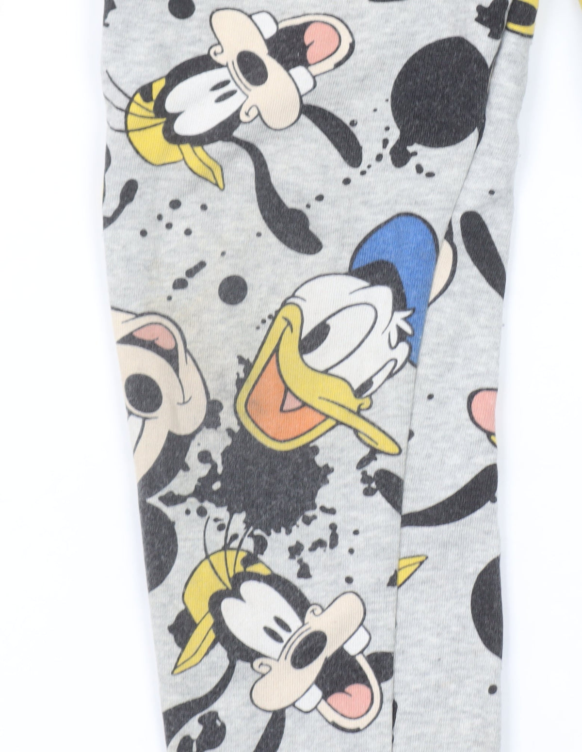 Disney Girls Grey Mickey Mouse Jogger Trousers 6-7 Years Cotton Blend