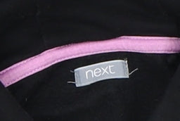 Next Girls Black Sequin Love Hoodie 13 Years Pullover Fleece Sweatshirt