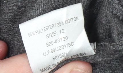 SoulCal Women Grey Size 12 Tunic Sweatshirt with Pockets