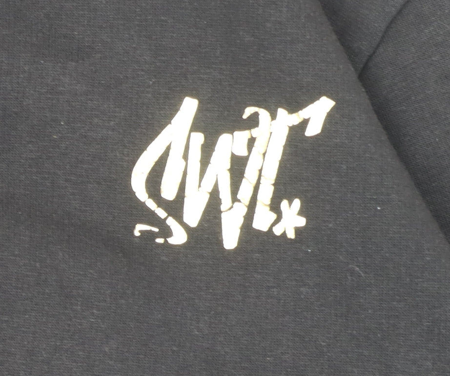 Sonneti Girls Black Pullover Hoodie 12-13 Years Fleece Graphic Logo Sweatshirt