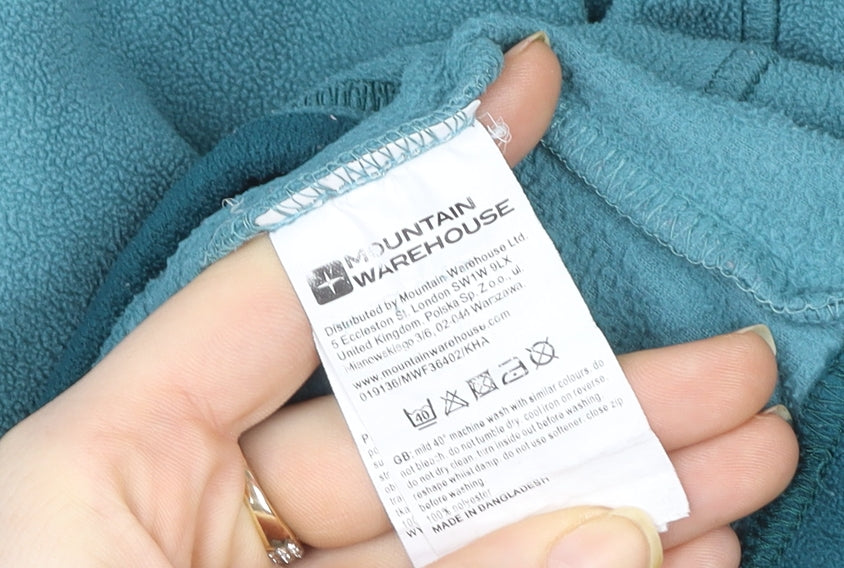Mountain Warehouse Women’s Teal Fleece 1/2 Zip Pullover Size 18