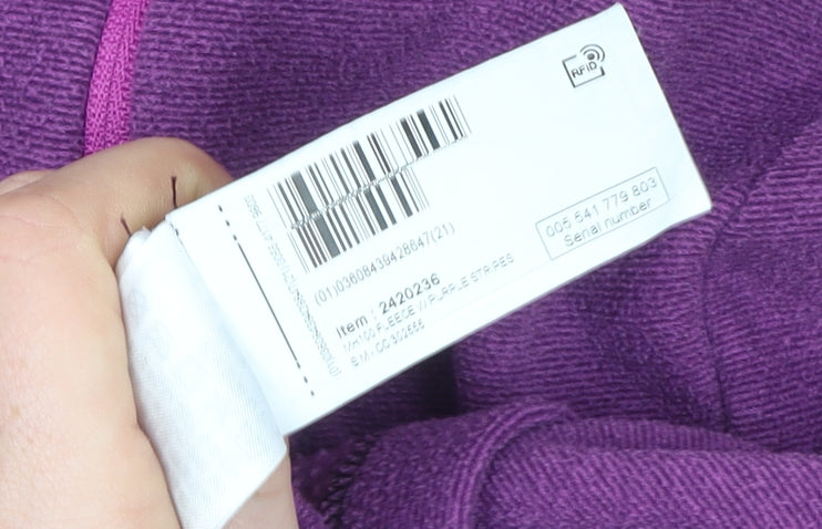 Quechua Women's Purple 1/2 Zip Fleece Pullover Hiking Sweatshirt Size M