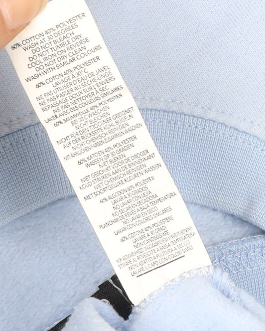 Boohoo Women’s Light Blue Crew Neck Pullover Sweatshirt Size S