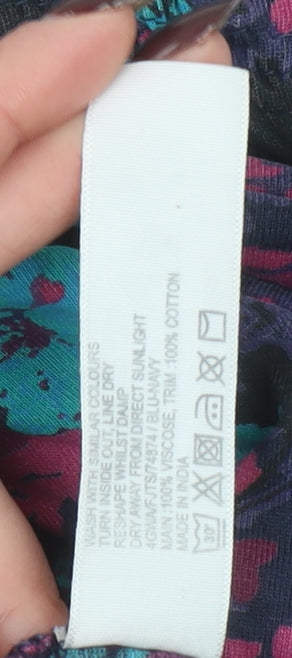 FatFace Women’s Multicoloured Floral Tunic Blouse Size 10