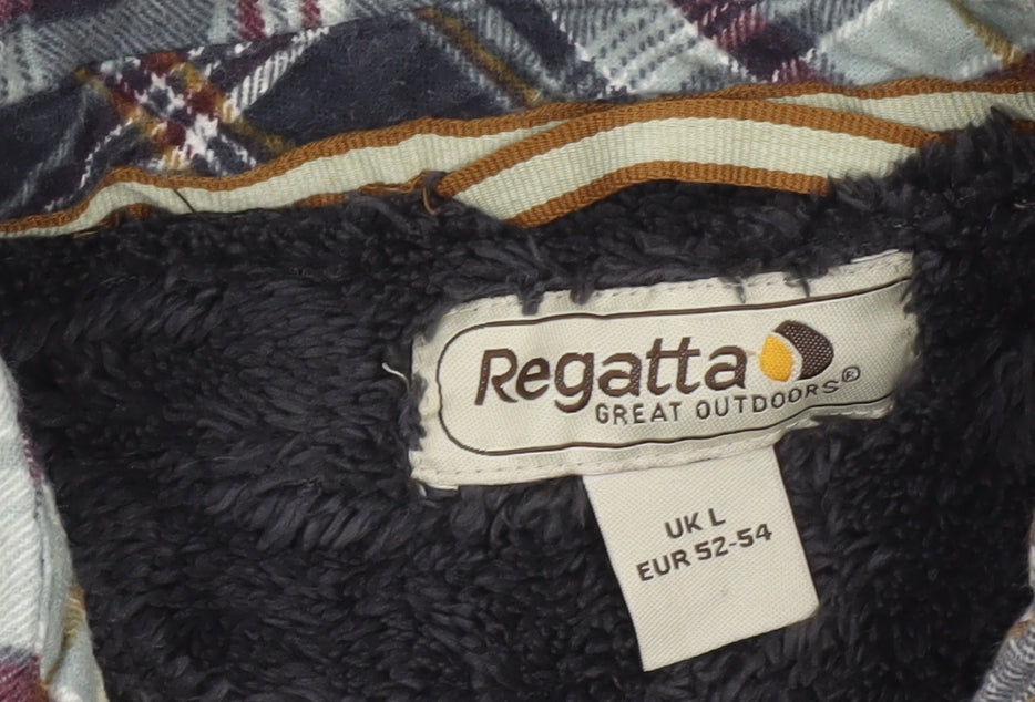 Regatta Men’s Multicoloured L Checked Lined Flannel Jacket