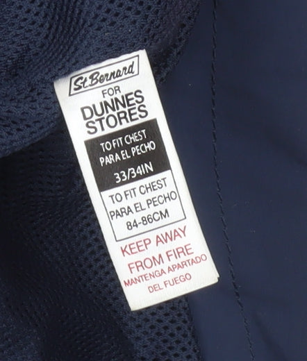 St. Bernard for Dunnes Stores Womens Red Blue Hooded Windbreaker Jacket 34in