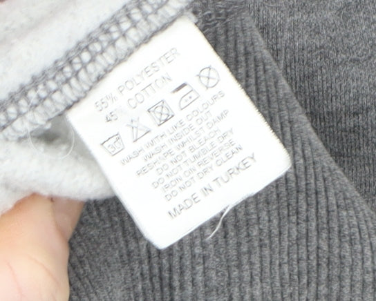 Sohosail Womens Grey Pullover Hoodie Size 14 Graphic Print Casual