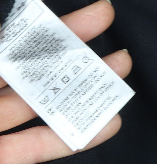 Adidas Men's Black Crew Neck Striped Sweatshirt Size S