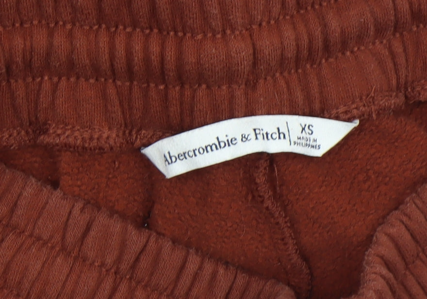 Abercrombie & Fitch Womens Rust Brown XS Jogger Sweatpants