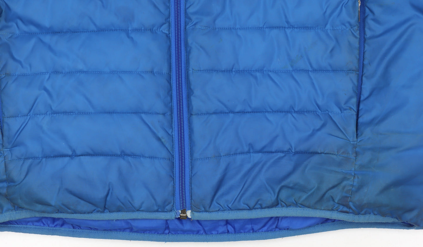 Quiksilver Men's Blue Hooded Puffer Jacket Size L Polyester