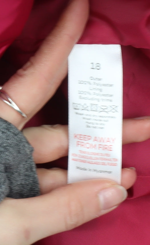 love COATS Women's Pink Full Zip Lined Jacket Size 18
