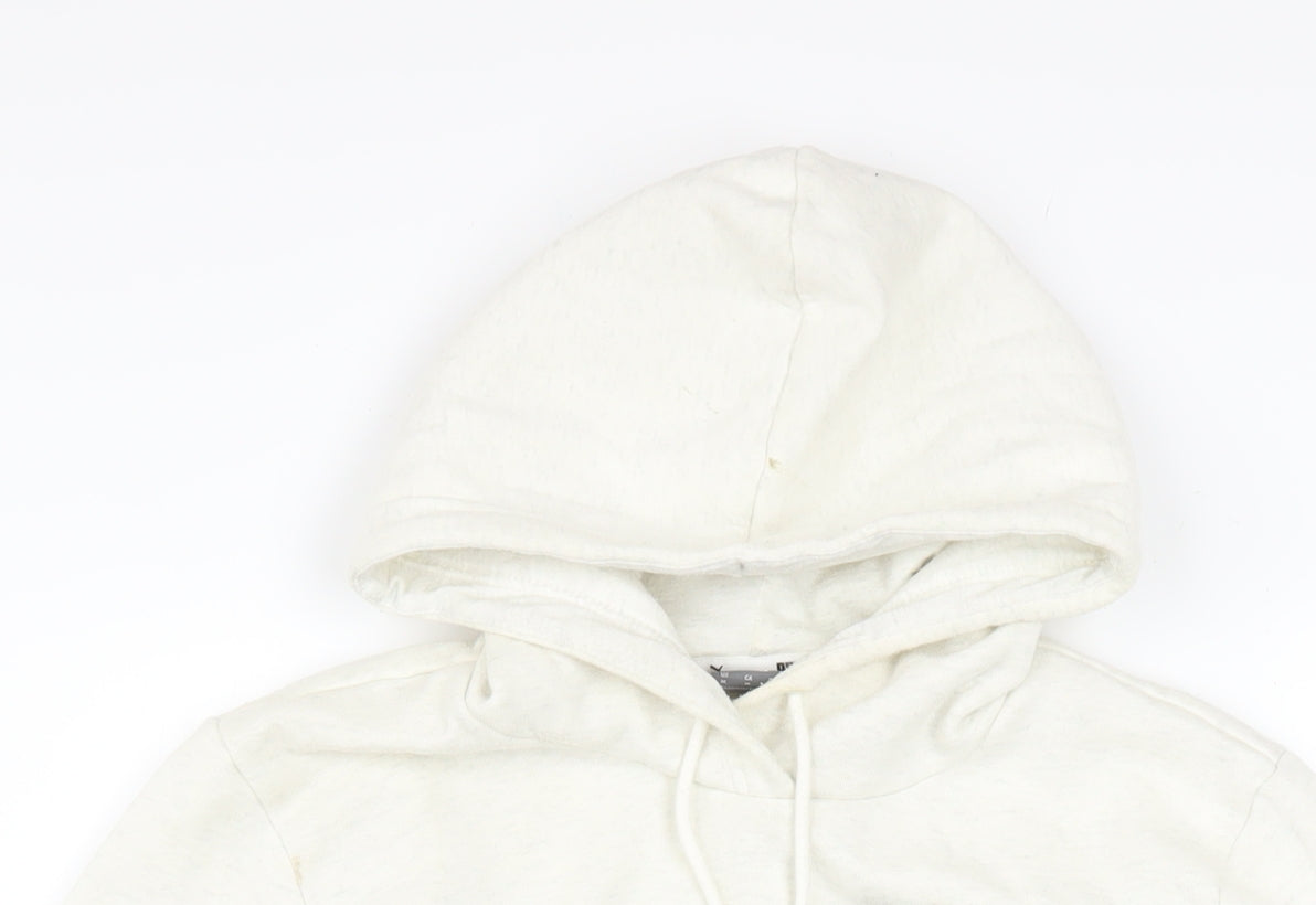 Puma Women Ivory Pullover Hoodie Medium Hooded Sweatshirt