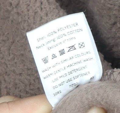 Crane Equestrian Women’s Brown Beige Fleece Pullover UK 16-18 Large