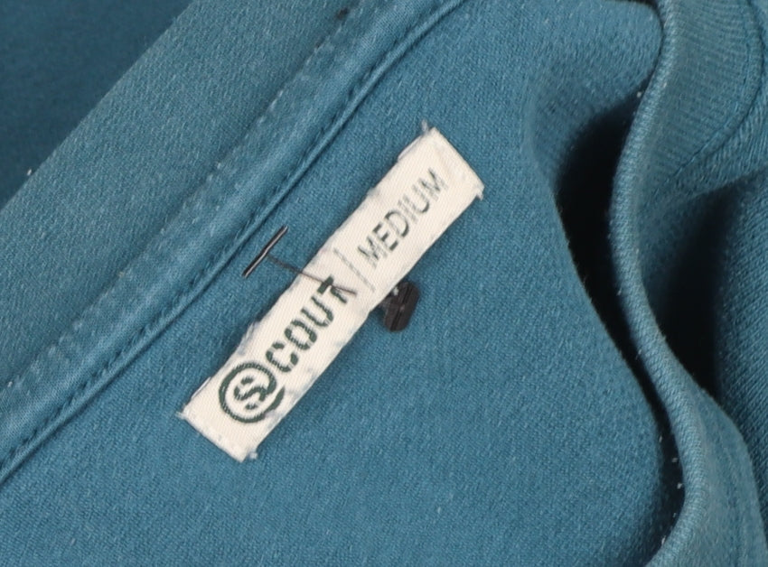 Scout Women’s Teal Blue Crew Neck Pullover Sweatshirt Medium