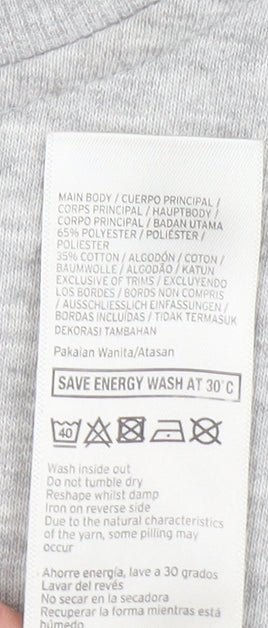 Ivy Park Unisex Grey Crew Neck Pullover Sweatshirt M Regular Fit
