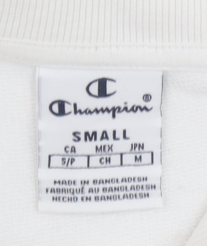 Champion Women's White Small 1/4 Zip Pullover Sweatshirt