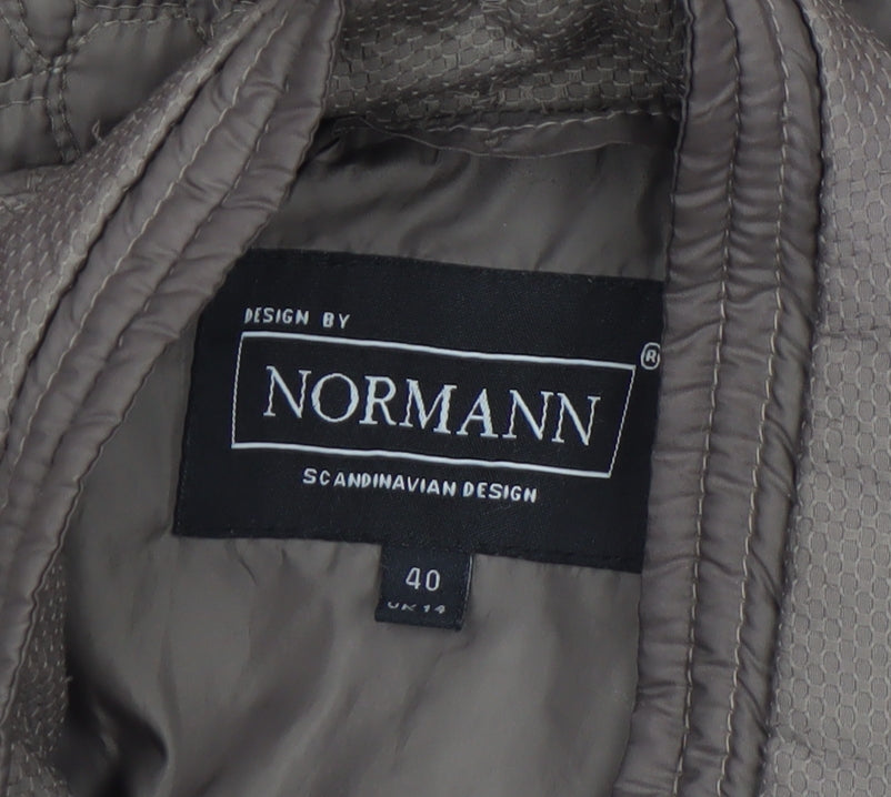 Normann Womens Brown Quilted Sleeveless Waistcoat UK 14