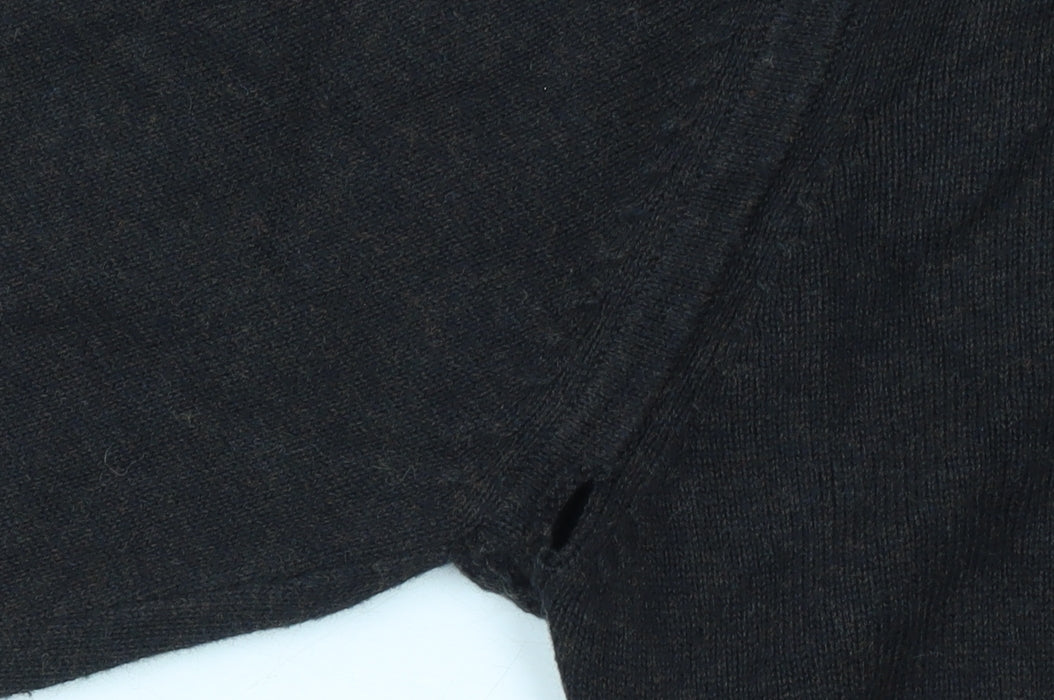 Rocha John Rocha Men’s Black Cotton V-Neck Jumper Size S