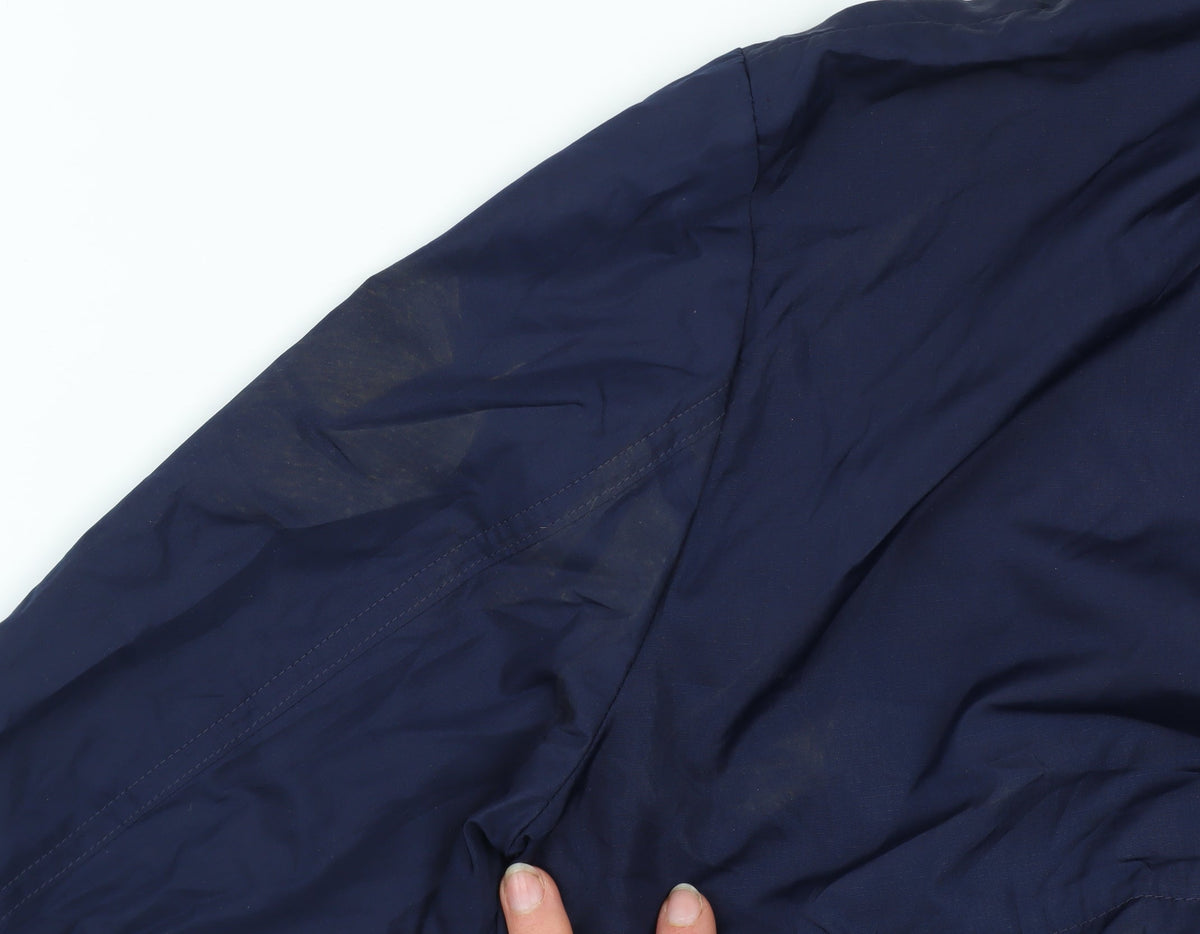 Next Womens Blue Hooded Parka Jacket Size 12 Polyester