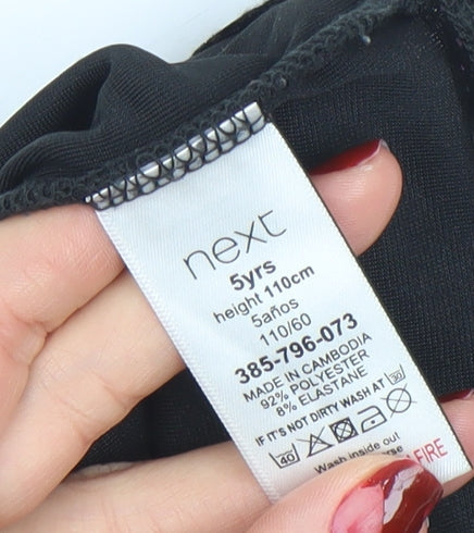 Next Girls Black Glitter Velvet Off Shoulder Party Top 5 Years