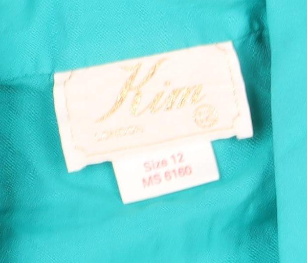 Firm London Women's Green Size 12 Double-Breasted Blazer