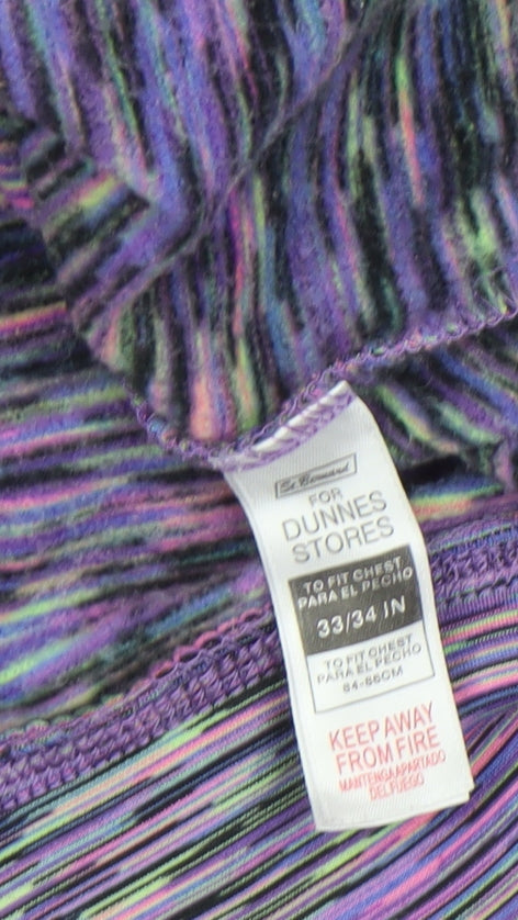 Dunnes Women’s Multicoloured Cropped Pullover Hoodie Size 8