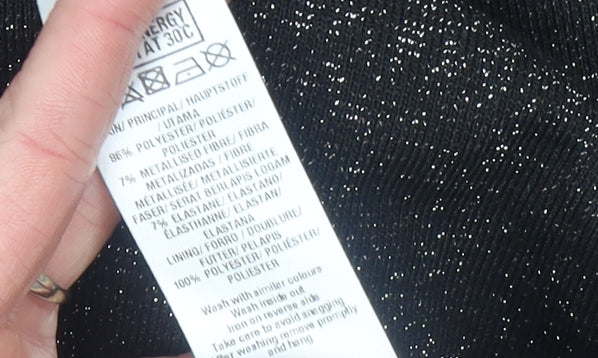 Dorothy Perkins Women's Black Size 14 Shift Party Dress