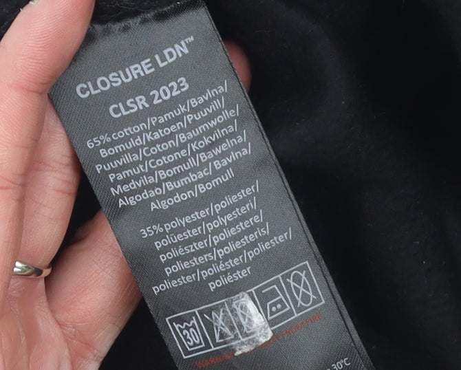Closure LDN Men’s Black Logo Sweatpants Size M Tapered Fit