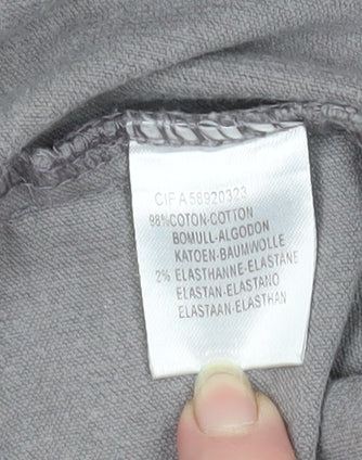 La Redoute Women’s Grey Corduroy Pencil Skirt Size 14 Stretch