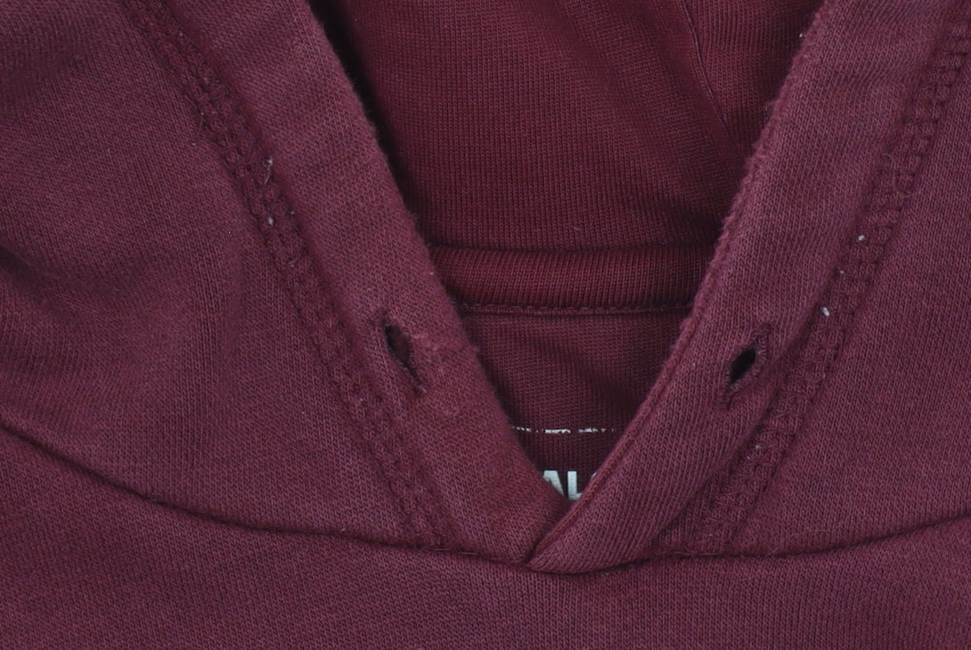 Adidas Women's Burgundy Pullover Hoodie XL Cotton Blend Logo Sport Essential