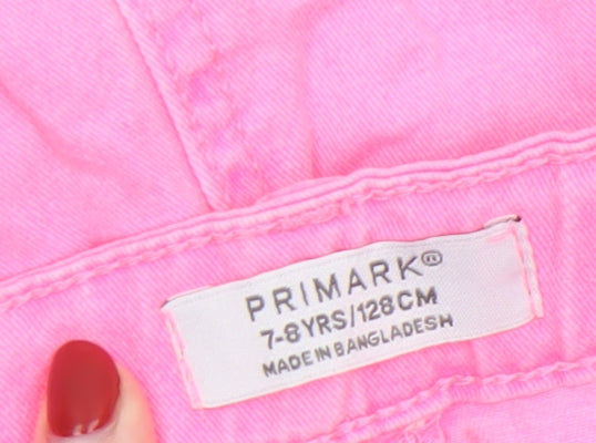 Primark Teens Pink Cotton Cargo Short Skirt 7-8 YRS