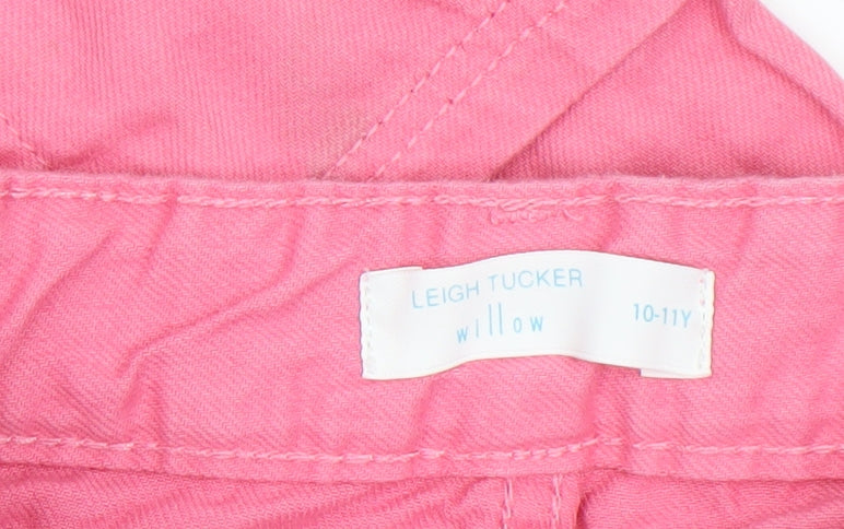 Leigh Tucker Willow Girls Pink Straight Leg Cotton Jeans 10-11 Years