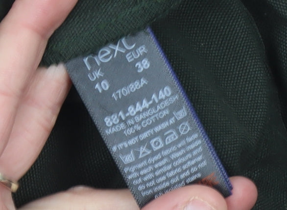 Next Women Green Cotton Anorak Jacket UK 10 Casual Spring Style