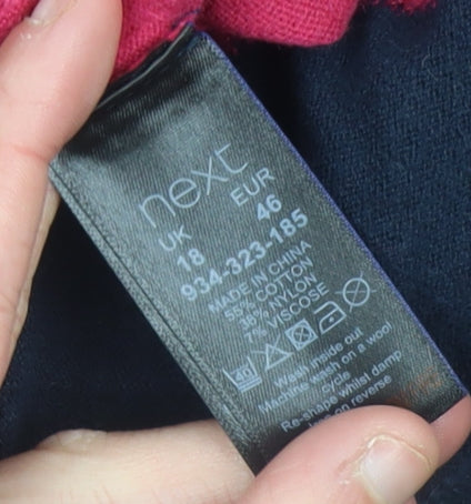 Next Women’s Argyle Knit Shift Dress Multicoloured Size 18
