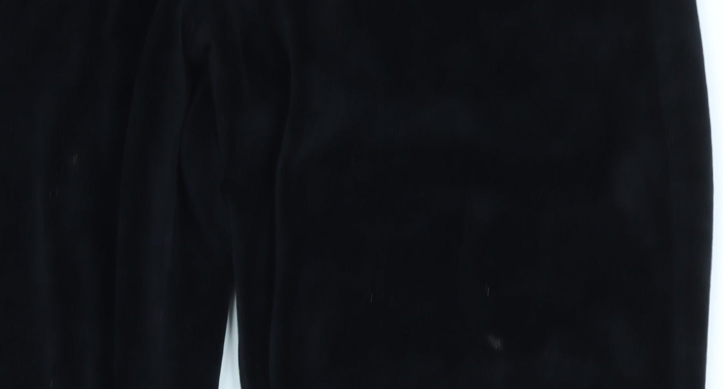 Pineapple Girls Black Velour Jogger Trousers 8-9 Years Elastic Waist Dancewear