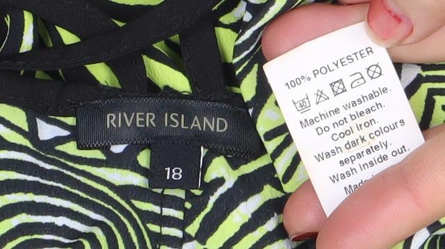 River Island Women’s Multicoloured Size 18 Bodycon Strappy Dress