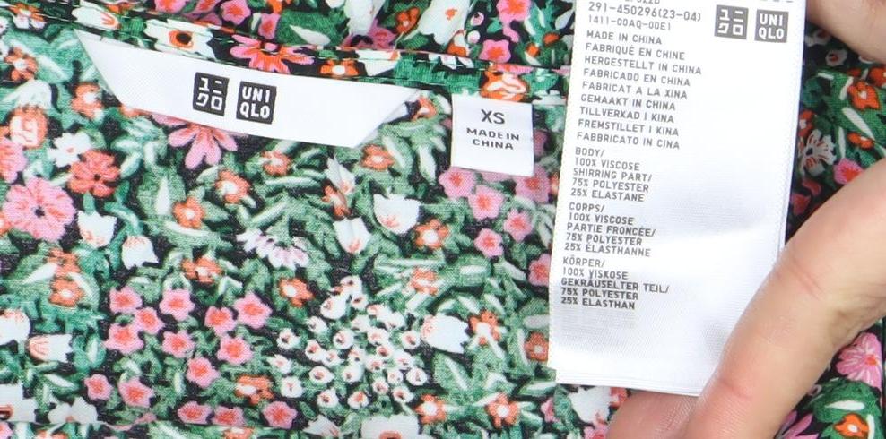 Uniqlo Women’s Multicoloured Floral Midi A-Line Dress XS