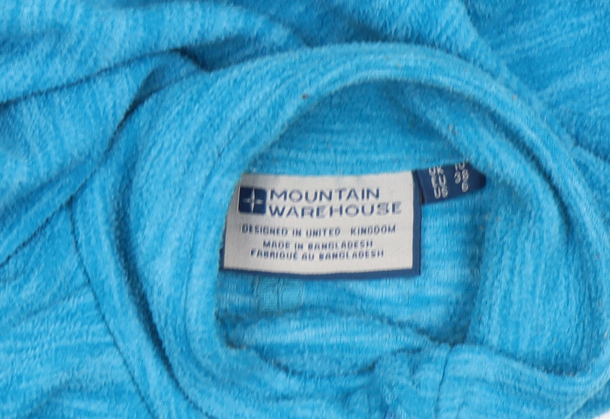 Mountain Warehouse Women’s Blue 1/2 Zip Fleece Sweatshirt Size 10