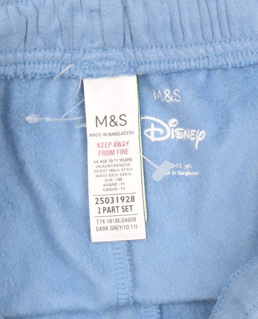 Marks & Spencer Girls Blue Disney Stitch Sweatpants 10-11 Years