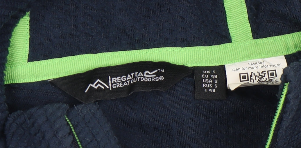 Regatta Men's Blue Full Zip Fleece Hoodie Size S Outdoor Jacket