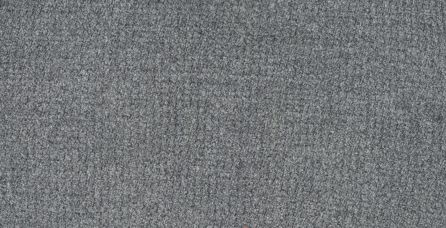 Mantaray Mens Grey 2XL Cotton Crew Neck Waffle Knit Jumper