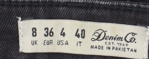 Denim Co. Women's Black Size 8 Skinny Distressed Jeans