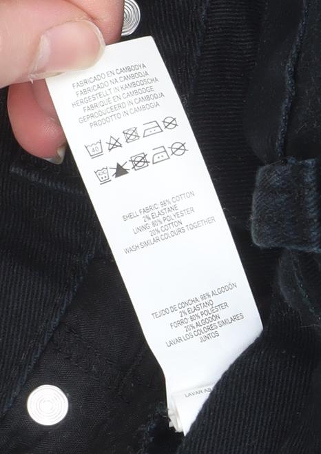 Denim Co Women Black Skinny Jeans W28 L30 Classic Fit