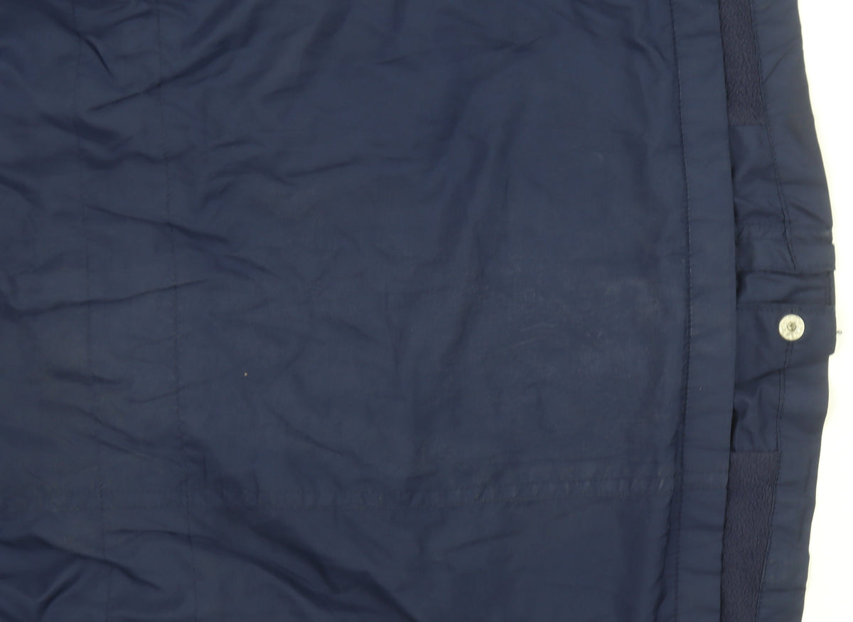 Dunnes Women’s Blue Hooded Parka Jacket Size 12 Waterproof
