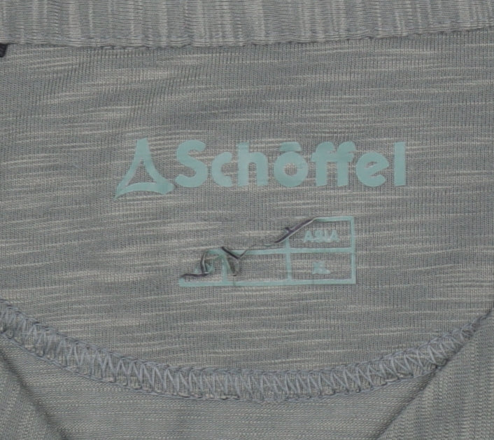 Schöffel Women's Green Polo Shirt M Lightweight Stretch Top